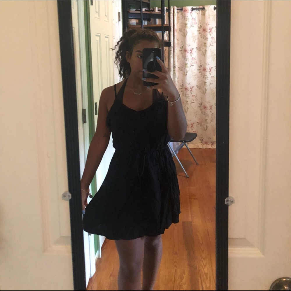 H&M black mini dress